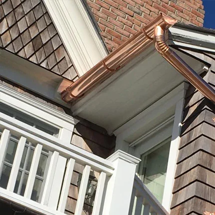 copper gutter installation Laurel ny